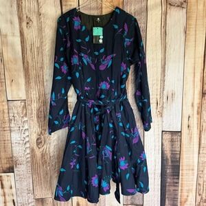 Ray Darten Banife Jacket Dress African Print Bird Floral Cotton Statement 3X NWT